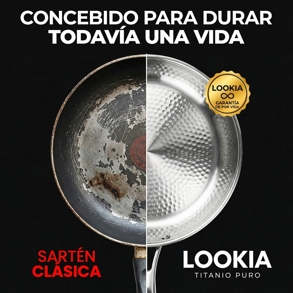 Sartén de Titanio Puro 100% para una Cocina Sin Toxinas