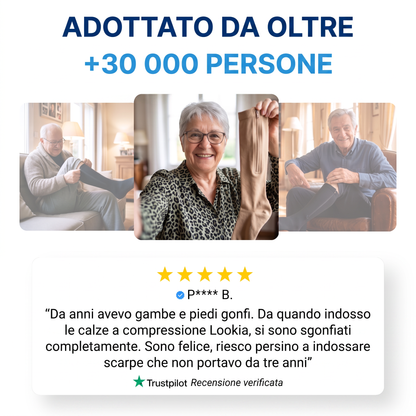 Calze a compressione con cerniera